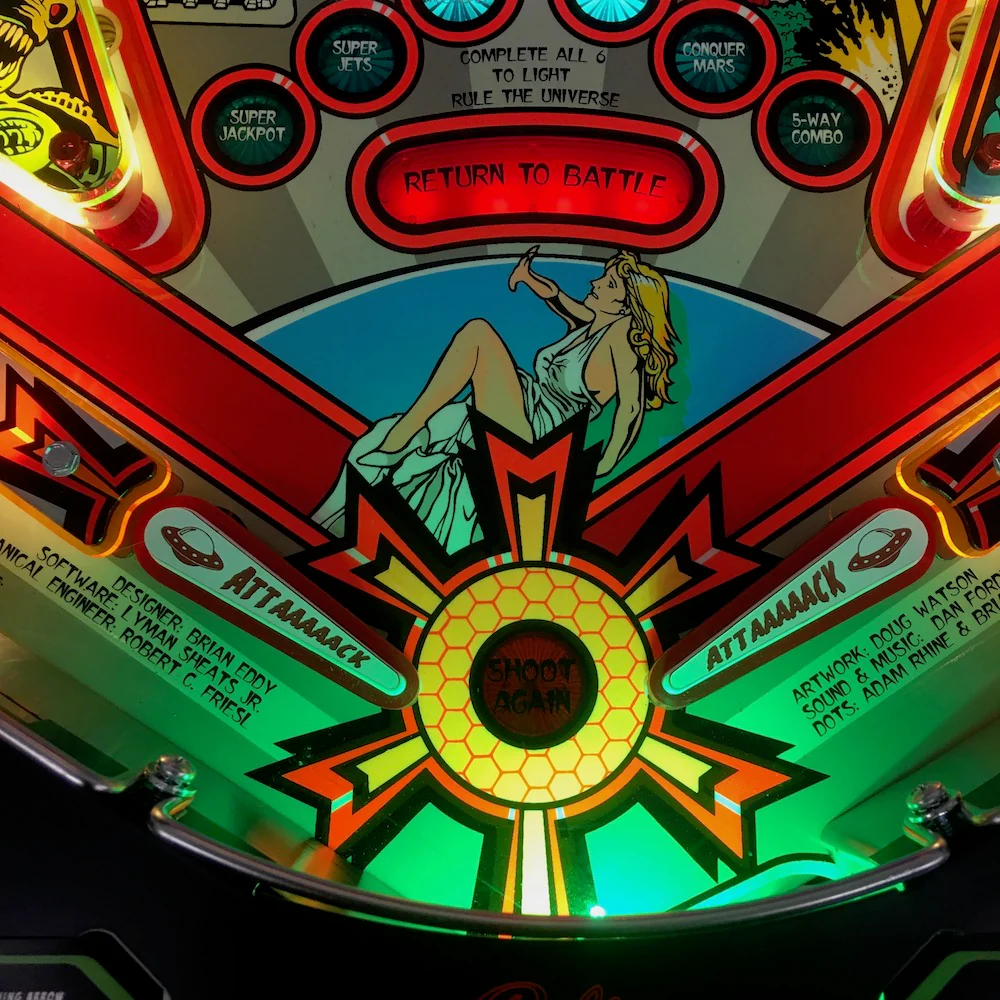 Attack from Mars Pinball Remake Trough Light - Image 3