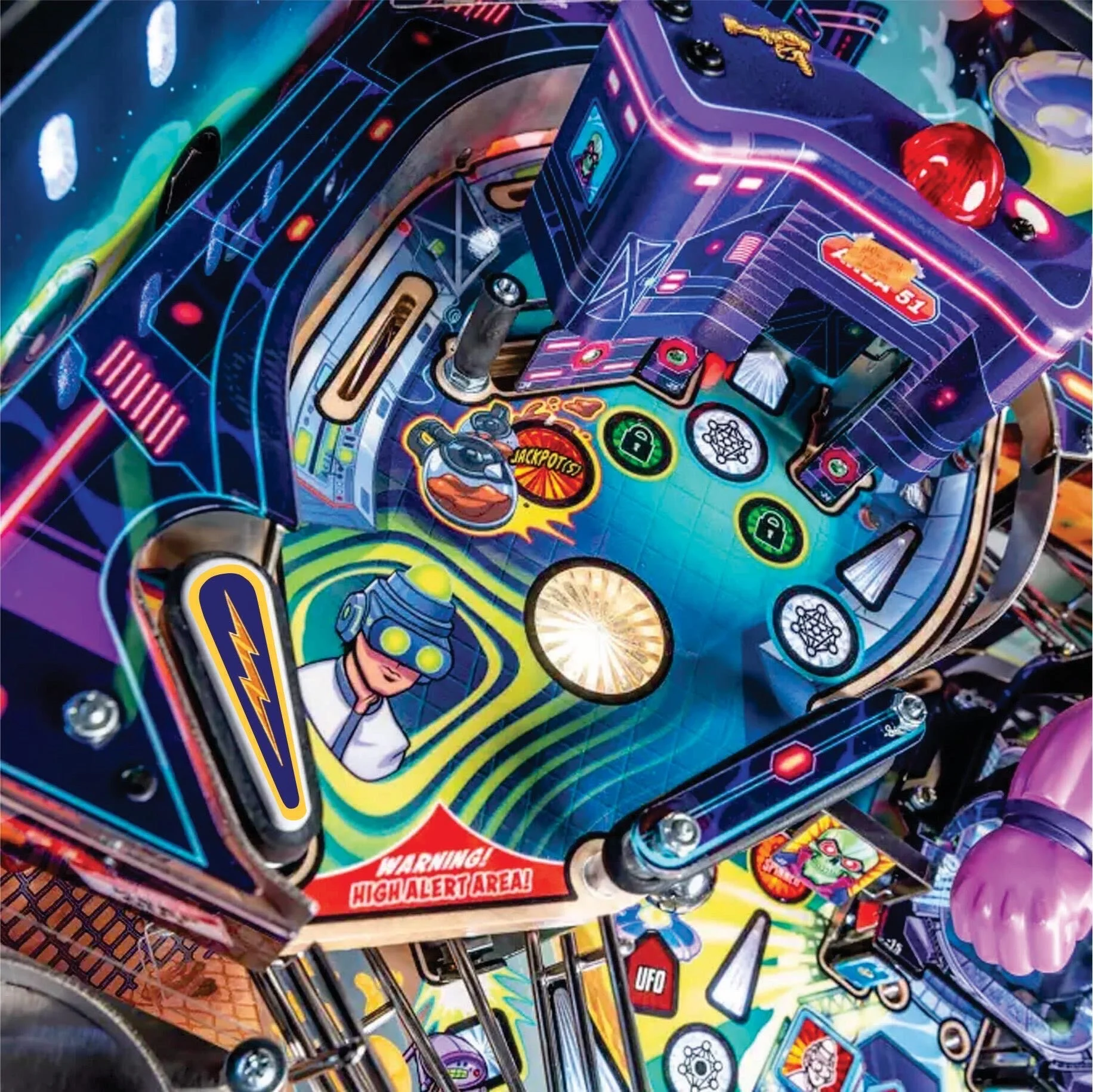Foo Fighters Pinball Lightning Flipper Toppers - Image 3