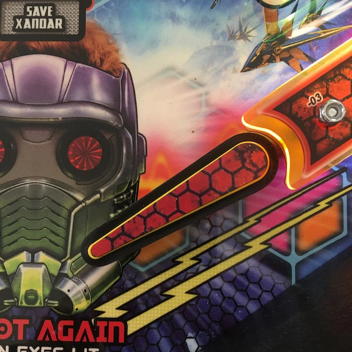 Guardians of the Galaxy Pinball Hexagon Flipper Toppers - Image 3
