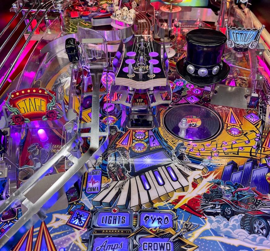 Guns N' Roses Pinball Ramp Sign Set