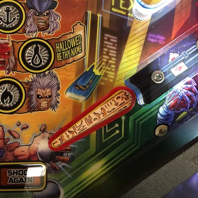 Iron Maiden Pinball Hieroglyphs Flipper Bat Toppers - Image 6