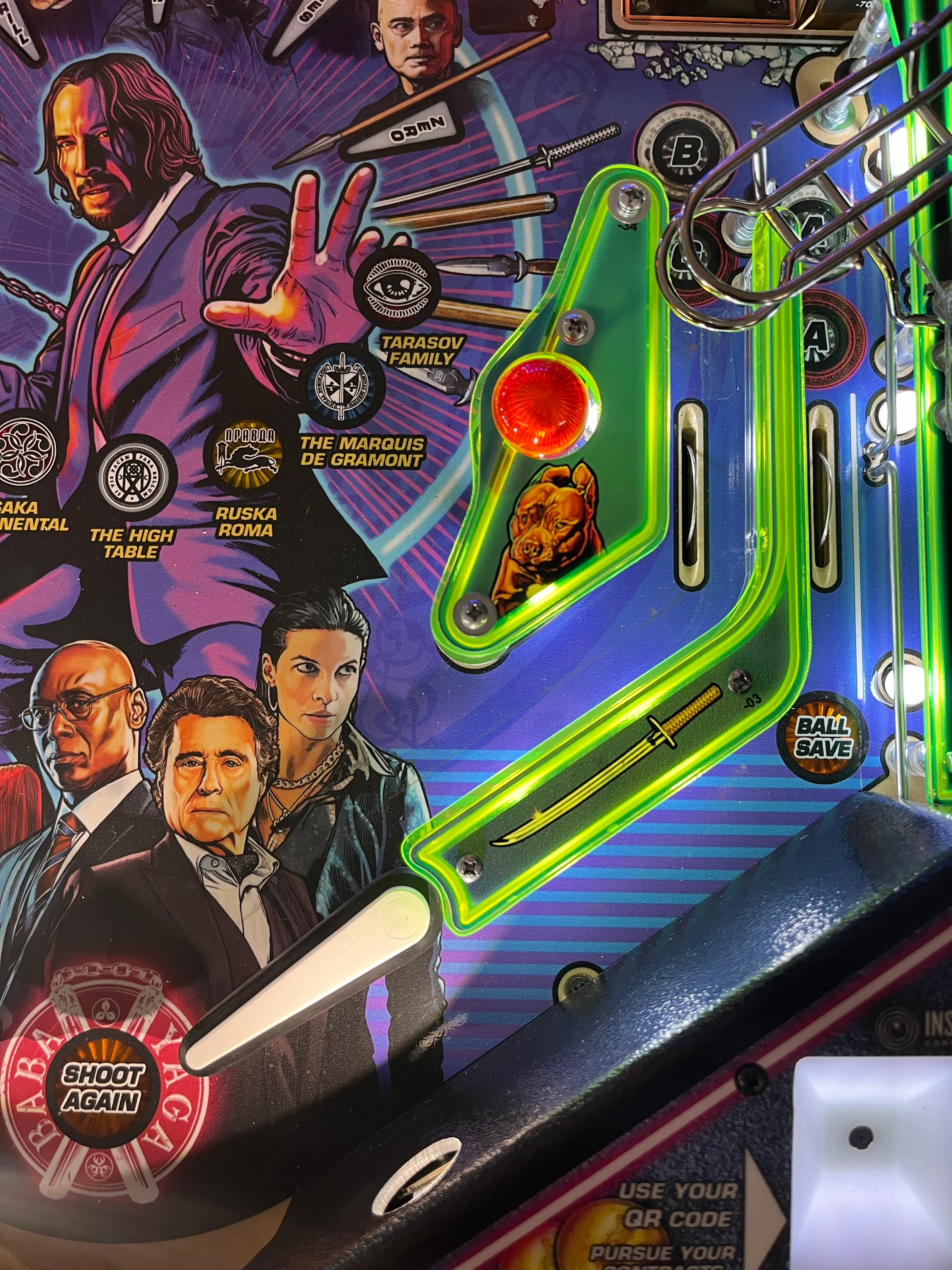 John Wick Pinball Plastic Protector Set - Image 3