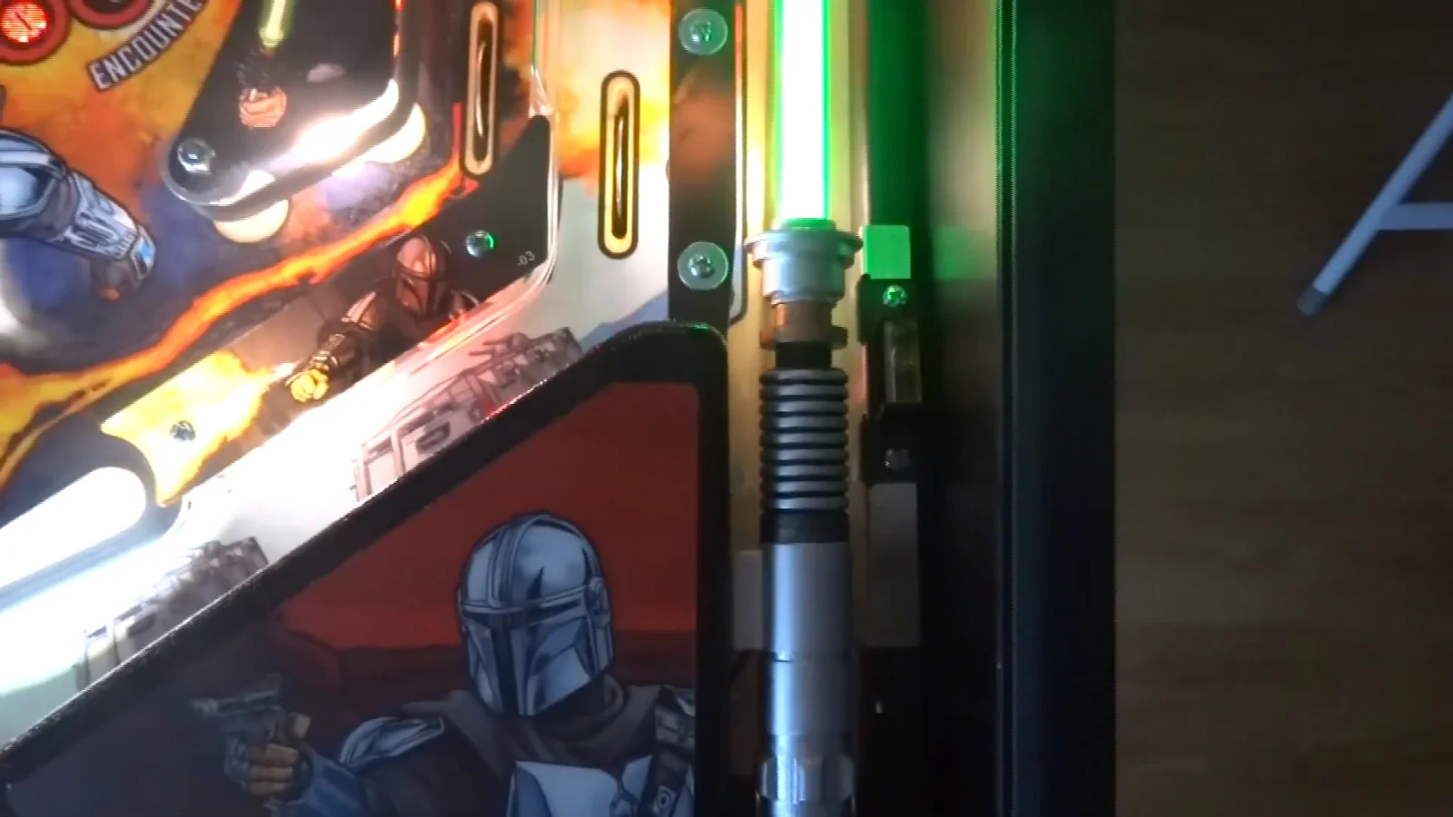 Mandalorian Pinball Shooter Lane Lightsaber - Image 3