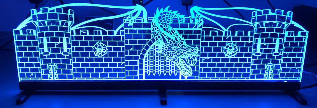 Medieval Madness Glow Pinball Topper - Image 3